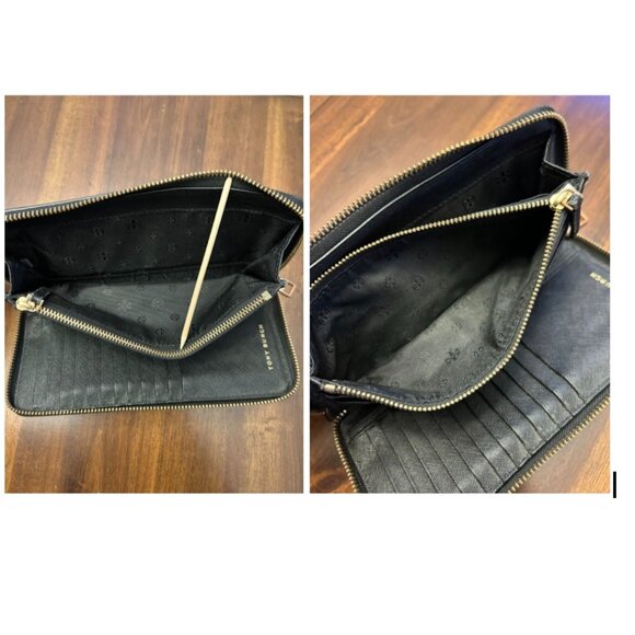 Tory Burch Women's Robinson Saffiano Continental Wallet Black - Picture 15 of 16